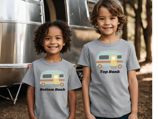 Bottom Bunk Kids Cotton RV Camping Shirt
