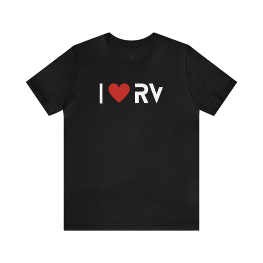 I Heart RV Cotton unisex t-shirt, I love RV, Funny RV shirt, RV4Me font